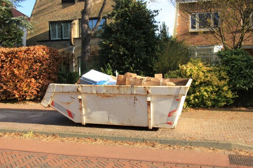 Recycling builders waste materials in Wood Green